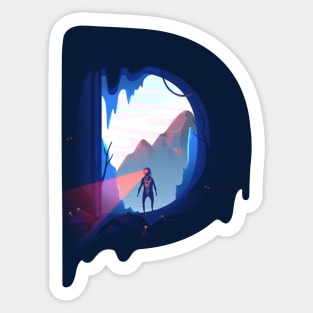 Deep Down Sticker